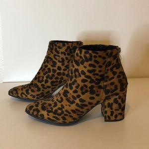Cheers Print ankle Booties